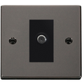 Click Deco Black Nickel Satellite Socket VPBN156MBK