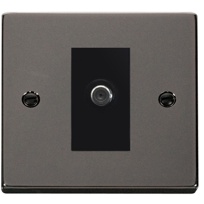 Click Deco Black Nickel Satellite Socket VPBN156MBK