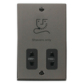 Click Deco Black Nickel Shaver Socket VPBN100BK