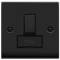 Click Deco Matt Black 13A Switched Spur VPMB751BK