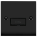 Click Deco Matt Black 13A Unswitched Spur VPMB750BK
