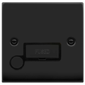 Click Deco Matt Black 13A Unswitched Spur with Flex VPMB550BK
