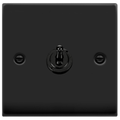 Click Deco Matt Black 1G Toggle Switch VPMB421