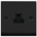 Click Deco Matt Black 2A Unswitched Socket VPMB039BK