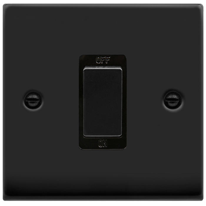 Click Deco Matt Black 45A Cooker Switch VPMB500BK