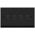 Click Deco Matt Black 4G LED Dimmer Switch VPMB164