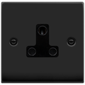 Click Deco Matt Black 5A Unswitched Socket VPMB038BK
