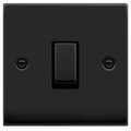 Click Deco Matt Black Intermediate Switch VPMB425BK