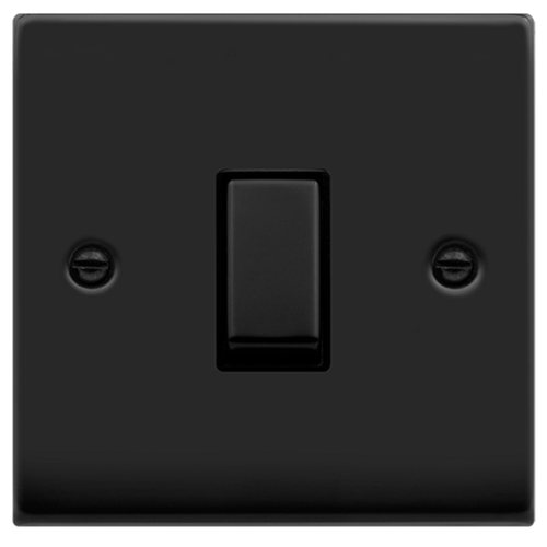 Click Deco Matt Black Intermediate Switch VPMB425BK