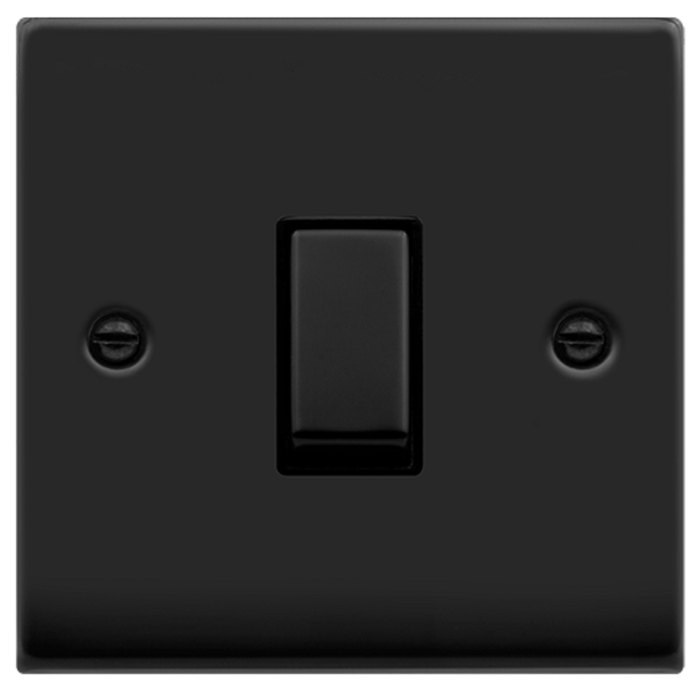 Click Deco Matt Black Intermediate Switch VPMB425BK