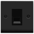 Click Deco Matt Black RJ11 Socket VPMB115MBK