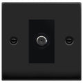 Click Deco Matt Black Satellite Socket VPMB156MBK