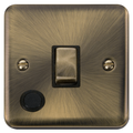 Click Deco Plus Antique Brass 20A Double Pole Switch with Flex DPAB522BK Available from RS Electrical Supplies