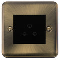 Click Deco Plus Antique Brass 5A Unswitched Socket DPAB038MBK Available from RS Electrical Supplies