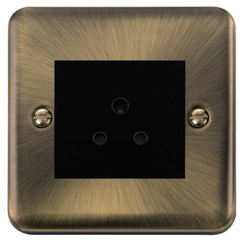 Click Deco Plus Antique Brass 5A Unswitched Socket DPAB038MBK