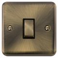 Click Deco Plus Antique Brass Intermediate Switch DPAB425BK Available from RS Electrical Supplies