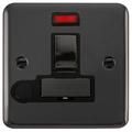 Click Deco Plus Black Nickel 13A Switched Spur with Flex and Neon DPBN552BK