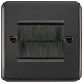 Click Deco Plus Black Nickel 2G Cable Brush Outlet DPBNBRUSHBK