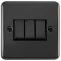 Click Deco Plus Black Nickel 3G Light Switch DPBN413BK