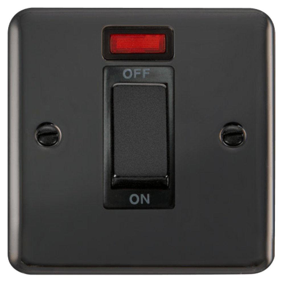 Click Deco Plus Black Nickel 45A Cooker Switch with Neon DPBN501BK | RS ...