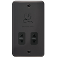Click Deco Plus Black Nickel Shaver Socket DPBN100BK