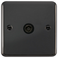 Click Deco Plus Black Nickel TV Socket DPBN065BK