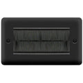 Click Deco Plus Matt Black 4G Cable Brush Outlet DPMB4BRUSHBK