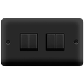 Click Deco Plus Matt Black 4G Light Switch DPMB414BK