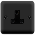 Click Deco Plus Matt Black 5A Unswitched Socket DPMB038BK