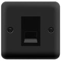 Click Deco Plus Matt Black Master Telephone Socket DPMB120MBK