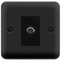 Click Deco Plus Matt Black Satellite Socket DPMB156MBK