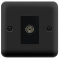 Click Deco Plus Matt Black TV Socket DPMB065MBK