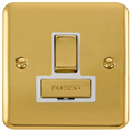 Click Deco Plus Polished Brass 13A Switched Spur DPBR751WH