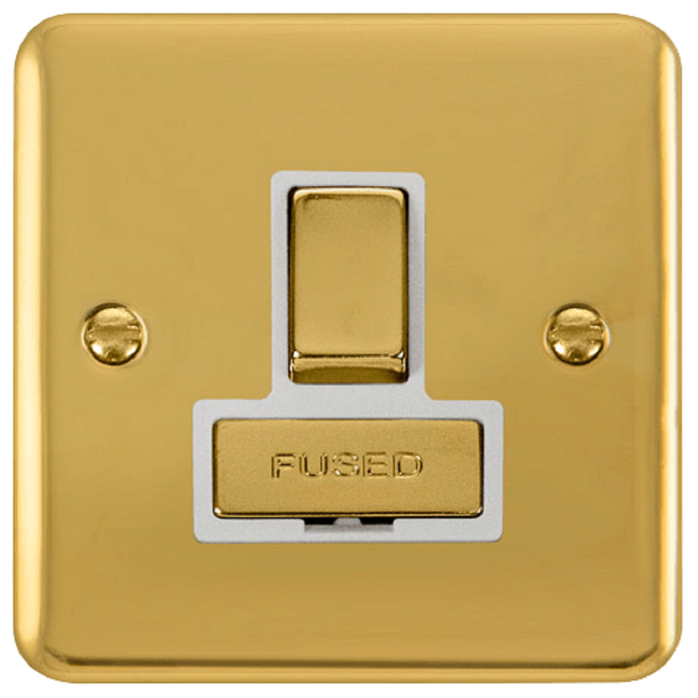 Click Deco Plus Polished Brass 13A Switched Spur DPBR751WH | RS ...