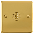 Click Deco Plus Polished Brass 1G Toggle Switch DPBR421