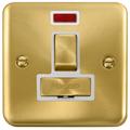 Click Deco Plus Satin Brass 13A Switched Spur with Neon DPSB752WH available from RS Electrical Supplies