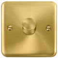 Click Deco Plus Satin Brass 1G LED Dimmer Switch DPSB161 available from RS Electrical Supplies