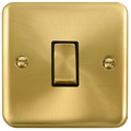 Click Deco Plus Satin Brass 1G Light Switch DPSB411BK available from RS Electrical Supplies