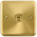 Click Deco Plus Satin Brass 1G Toggle Switch DPSB421 available from RS Electrical Supplies