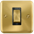 Click Deco Plus Satin Brass 45A Cooker Switch DPSB500BK available from RS Electrical Supplies