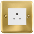 Click Deco Plus Satin Brass 5A Unswitched Socket DPSB038MWH available from RS Electrical Supplies