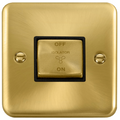Click Deco Plus Satin Brass 10A Fan Isolator Switch DPSB520BK available from RS Electrical Supplies