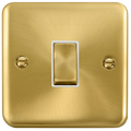 Click Deco Plus Satin Brass Intermediate Switch DPSB425WH available from RS Electrical Supplies
