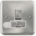 Click Deco Plus Satin Chrome 13A Switched Spur with Flex DPSC551WH