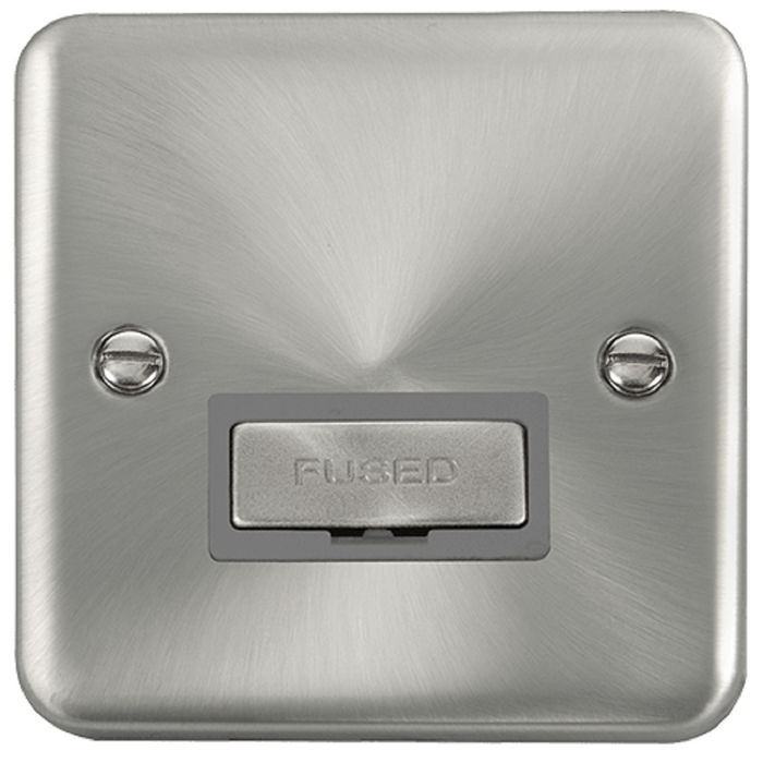 Click Deco Plus Satin Chrome 13A Unswitched Spur DPSC750GY