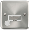 Click Deco Plus Satin Chrome 13A Unswitched Spur with Flex DPSC550WH
