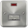 Click Deco Plus Satin Chrome 13A Unswitched Spur with Neon DPSC753GY