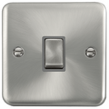 Click Deco Plus Satin Chrome 20A Double Pole Switch DPSC722GY