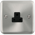 Click Deco Plus Satin Chrome 2A Unswitched Socket DPSC039BK