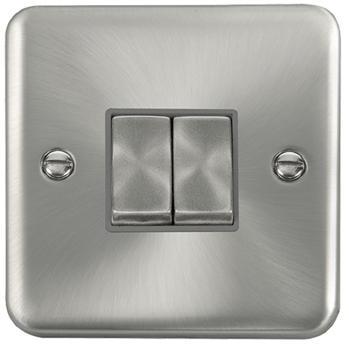 Click Click Click Switch Light Click Deco Plus Satin Chrome 2G Light Switch DPSC412GY | RS Electrical ...
